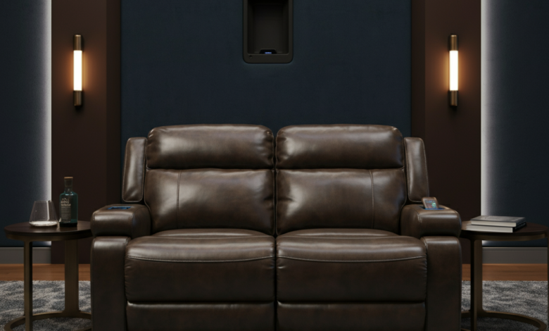 wellesley smoke zero gravity leather power loveseat