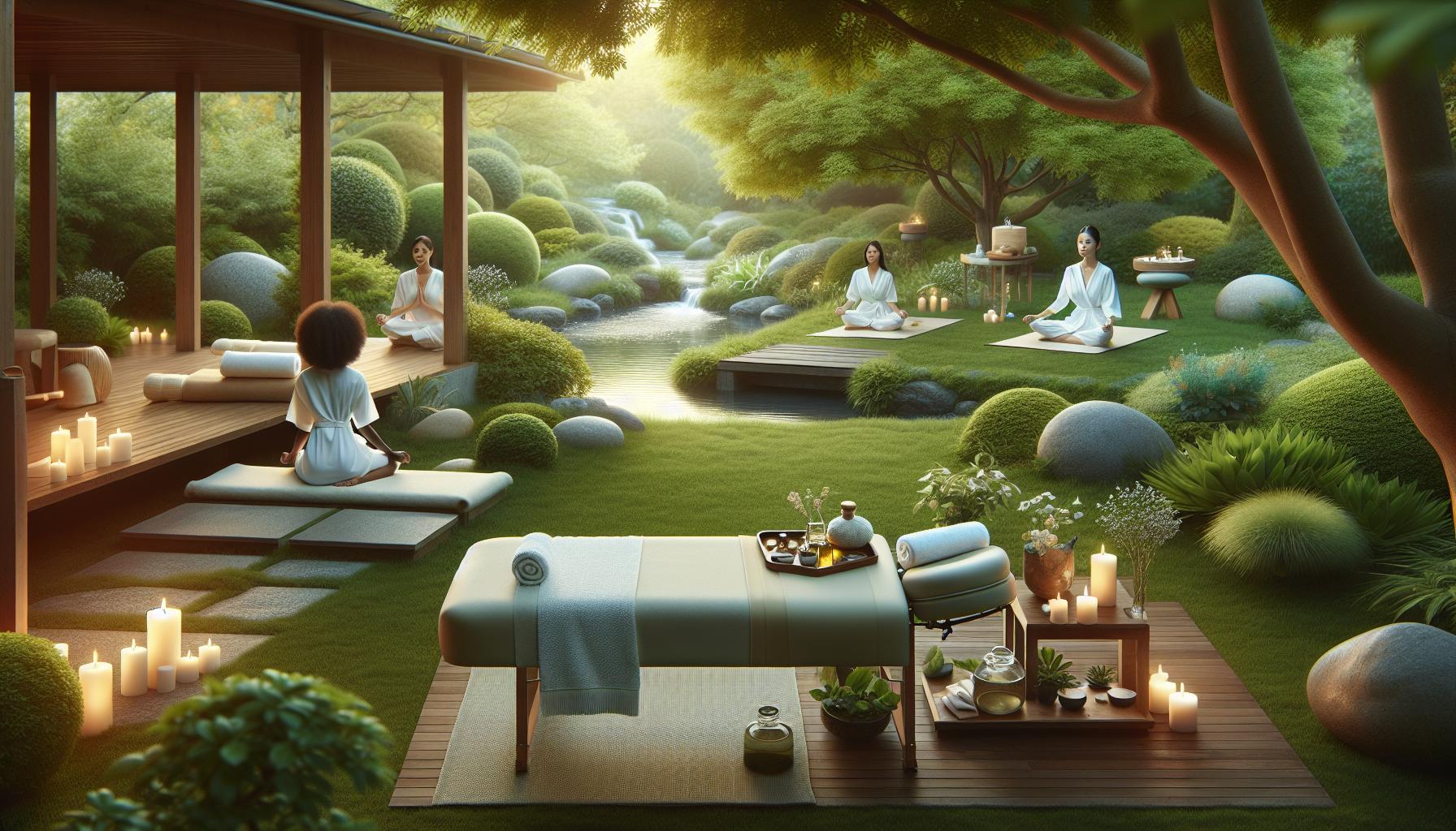 Blending Spa Treatments with Nature's Serenity