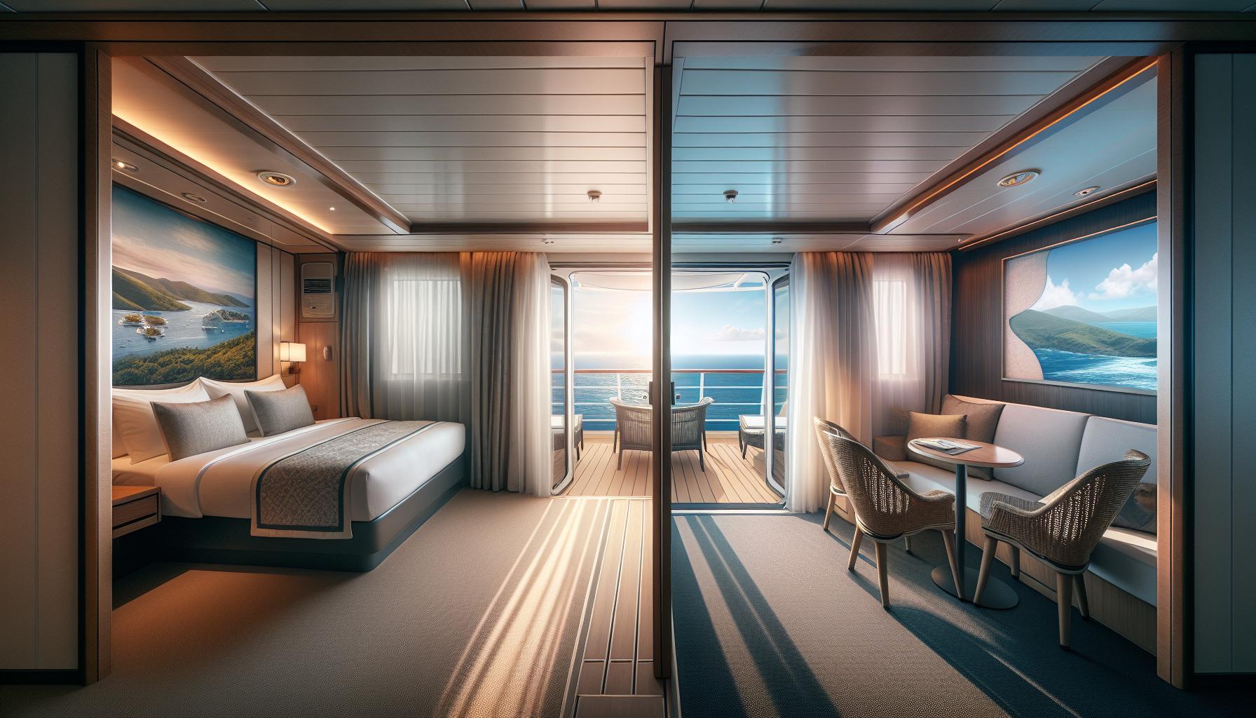 Choosing the Ideal Balcony vs. Interior Cabin