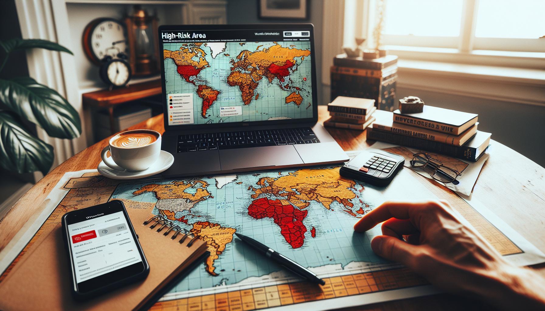 Determining High Risk Areas for Travel
