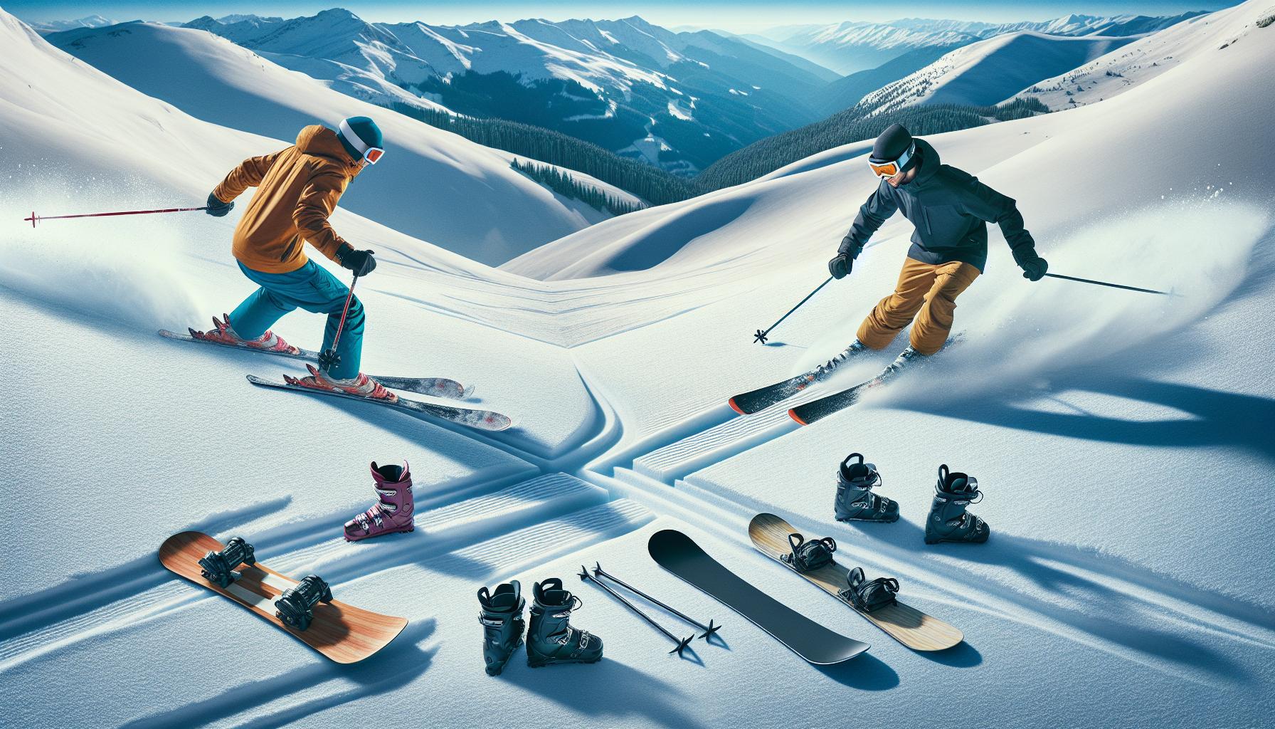 Skis vs. Snowboards: Understanding Your Options
